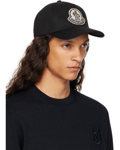 prada black cap|Black Cotton gabardine baseball cap .